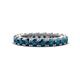 1 - Ellen 3.00 mm Blue Diamond Eternity Band 