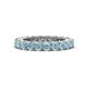 1 - Ellen 3.00 mm Aquamarine Eternity Band 