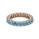 2 - Ellen 3.00 mm Blue Topaz Eternity Band 