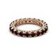 2 - Ellen 3.00 mm Red Garnet Eternity Band 