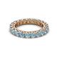 2 - Ellen 3.00 mm Aquamarine Eternity Band 