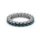 2 - Ellen 3.00 mm Blue Diamond Eternity Band 