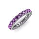 3 - Ellen 3.00 mm Amethyst Eternity Band 