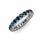 3 - Ellen 3.00 mm London Blue Topaz Eternity Band 