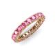 3 - Ellen 3.00 mm Pink Tourmaline Eternity Band 