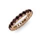 3 - Ellen 3.00 mm Red Garnet Eternity Band 