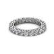 2 - Ellen 3.00 mm Forever One Moissanite Eternity Band 