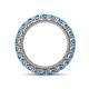 4 - Ellen 3.00 mm Blue Topaz Eternity Band 