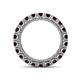 4 - Ellen 3.00 mm Red Garnet Eternity Band 