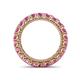 4 - Ellen 3.00 mm Pink Sapphire Eternity Band 