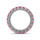 4 - Ellen 3.00 mm Pink Tourmaline Eternity Band 