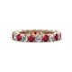 1 - Ellen 3.00 mm Ruby and Diamond Eternity Band 