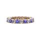 1 - Ellen 3.00 mm Tanzanite and Diamond Eternity Band 