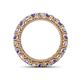 4 - Ellen 3.00 mm Tanzanite and Diamond Eternity Band 