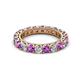 2 - Ellen 3.00 mm Amethyst and Diamond Eternity Band 