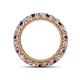 4 - Ellen 3.00 mm Iolite and Diamond Eternity Band 