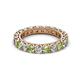 2 - Ellen 3.00 mm Peridot and Diamond Eternity Band 