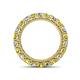 4 - Ellen 3.00 mm Yellow and White Diamond Eternity Band 