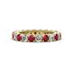 1 - Ellen 3.00 mm Ruby and Diamond Eternity Band 