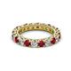 2 - Ellen 3.00 mm Ruby and Diamond Eternity Band 