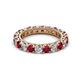 2 - Ellen 3.00 mm Ruby and Diamond Eternity Band 