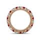 4 - Ellen 3.00 mm Ruby and Diamond Eternity Band 