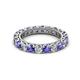 2 - Ellen 3.00 mm Tanzanite and Diamond Eternity Band 