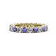 1 - Ellen 3.00 mm Tanzanite and Diamond Eternity Band 