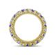 4 - Ellen 3.00 mm Tanzanite and Diamond Eternity Band 