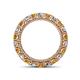 4 - Ellen 3.00 mm Citrine and Diamond Eternity Band 