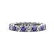 1 - Ellen 3.00 mm Iolite and Diamond Eternity Band 