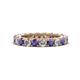 1 - Ellen 3.00 mm Iolite and Diamond Eternity Band 