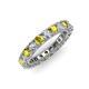 3 - Ellen 3.00 mm Yellow and White Diamond Eternity Band 