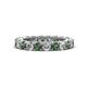 1 - Ellen 3.00 mm Diamond and Lab Created Alexandrite Eternity Band 