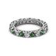 2 - Ellen 3.00 mm Diamond and Lab Created Alexandrite Eternity Band 