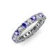 3 - Ellen 3.00 mm Tanzanite and Diamond Eternity Band 