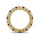 4 - Ellen 3.00 mm Ruby and Diamond Eternity Band 