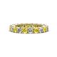 1 - Ellen 3.00 mm Yellow Sapphire and Diamond Eternity Band 