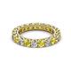 2 - Ellen 3.00 mm Yellow Sapphire and Diamond Eternity Band 