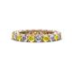 1 - Ellen 3.00 mm Yellow Sapphire and Diamond Eternity Band 