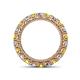 4 - Ellen 3.00 mm Yellow Sapphire and Diamond Eternity Band 