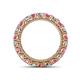 4 - Ellen 3.00 mm Pink Tourmaline and Diamond Eternity Band 