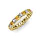 3 - Ellen 3.00 mm Citrine and Diamond Eternity Band 