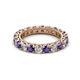 2 - Ellen 3.00 mm Iolite and Diamond Eternity Band 