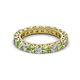 2 - Ellen 3.00 mm Peridot and Diamond Eternity Band 