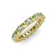 3 - Ellen 3.00 mm Peridot and Diamond Eternity Band 