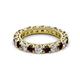 2 - Ellen 3.00 mm Red Garnet and Diamond Eternity Band 