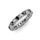 3 - Ellen 3.00 mm Black and White Diamond Eternity Band 