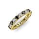 3 - Ellen 3.00 mm Black and White Diamond Eternity Band 