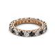 2 - Ellen 3.00 mm Black and White Diamond Eternity Band 